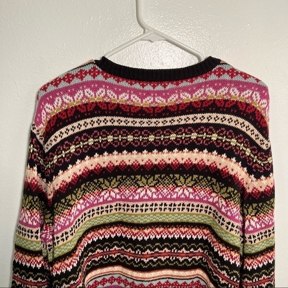 Vintage Tiara International Cardigan Sweater Fair Isle - Picture 8 of 10